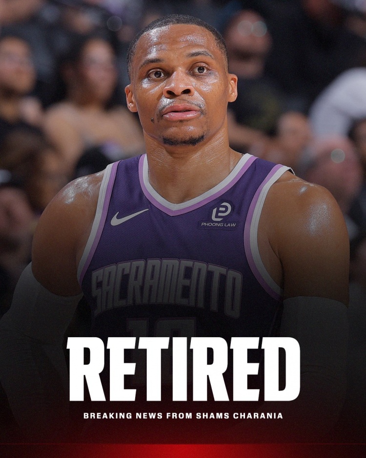 威斯布鲁克宣布退役 结束18年NBA生涯 威斯布鲁克宣布退役 结束18年NBA生涯